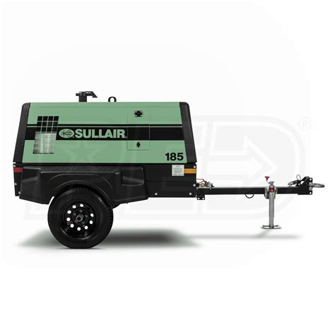 Sullair 02250219 565 375 115 Hp Trailer Mounted Rotary Screw Air