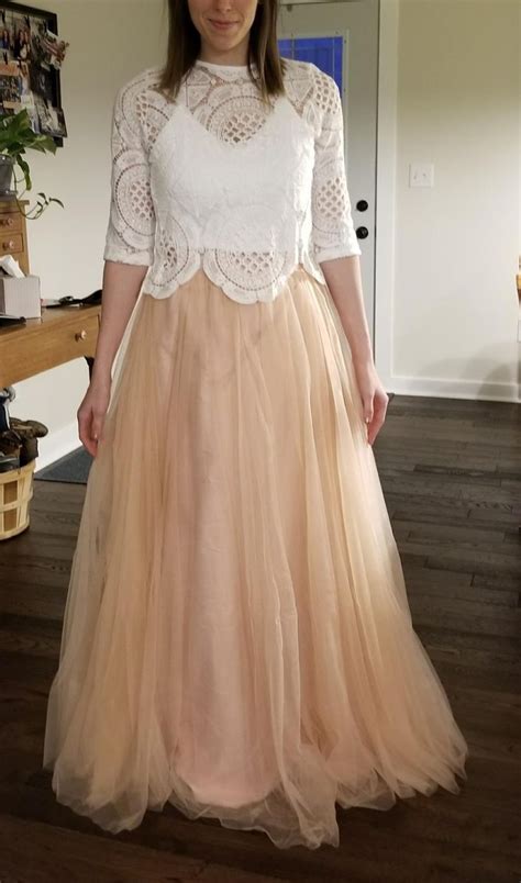 Honey Qiao Tulle Bridesmaid Dresses High Waist Floor Length Long Woman