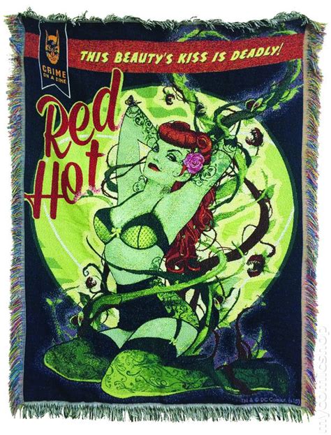 Dc Comics Bombshells Poison Ivy Tapestry Blanket 2015