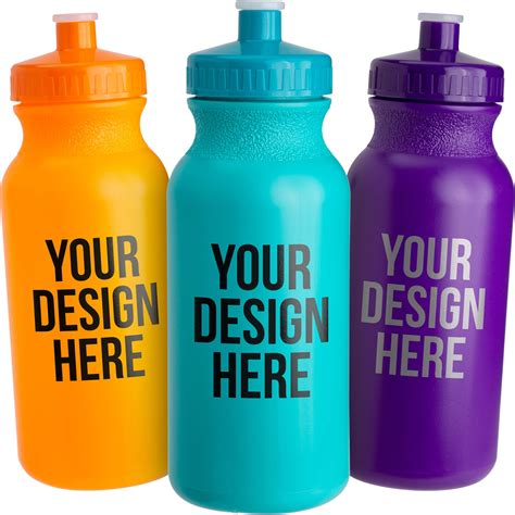 Promotional 20 Oz Colored Bike Bottles With Custom Logo For 079 Ea