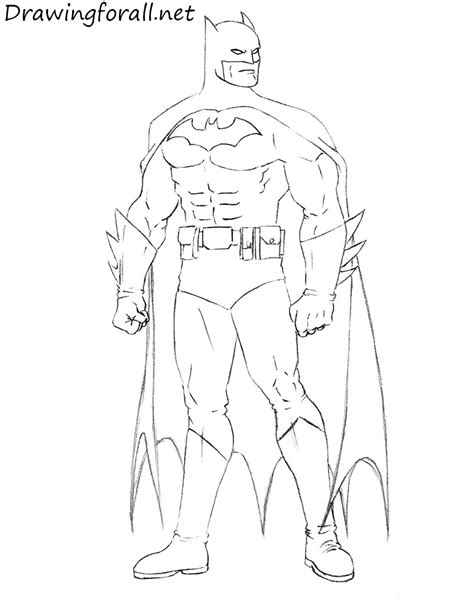 Batman Drawing Step By Step How To Draw Batman In Retro Dc Comics