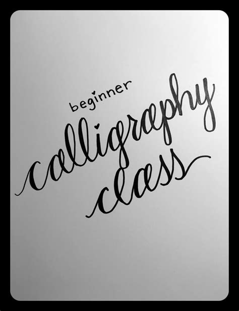 Beginner Calligraphy Class By Chickandspry On Etsy