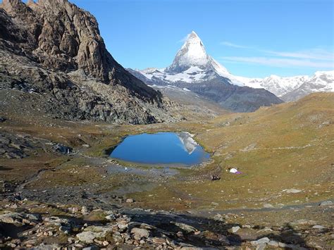 Hd Wallpaper Matterhorn Gorner Ridge Switzerland Mirroring Lake