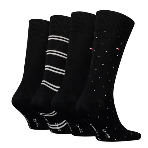 tommy hilfiger men s 4 pack classic socks ting tin black simply hosiery online