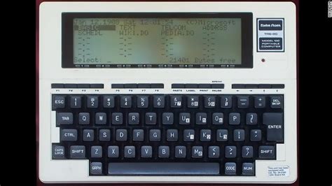 Tandy Trs 80 Model 100 The Totally Righteous Technology Of The 1980s