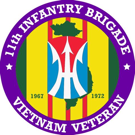11th Infantry Brigade Vietnam Veteran Decal