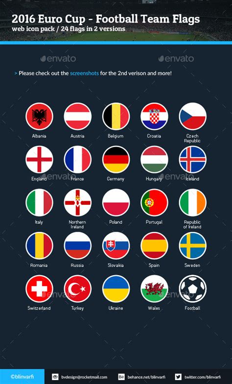 Euro football championship match schedule. EURO2016 - 24 Football Team Icon Flags by BlinVarfi on DeviantArt