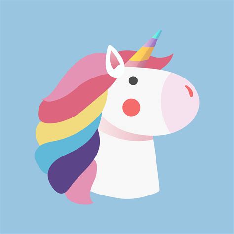 Magical Rainbow Unicorn Sticker Vector Download Free Vectors Clipart