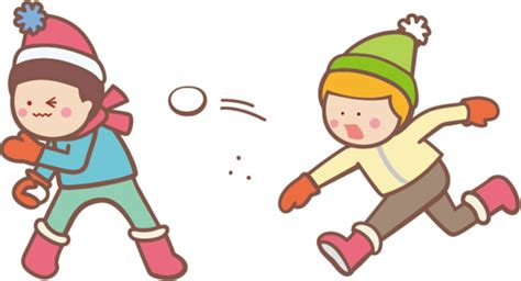 Cartoon Kids Snowball Fight For New Year 1026x556