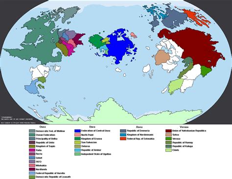 Ace Combats Geopolitic Map Worlda Edition By Ravenzero One On Deviantart