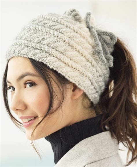 The design of this hat allows me to wear my hair in a pony without having my pony tail under my hat, instead, it flows freely, the way my soul feels when i run. Free Knitting Pattern for Cabled Bun Hat - Cable hat knit ...