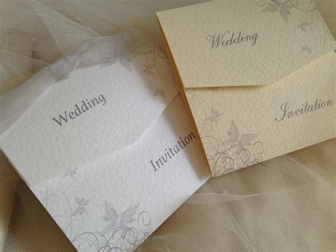 Silvergrey Butterfly Tri Fold Wedding Invitations Daisy Chain Invites