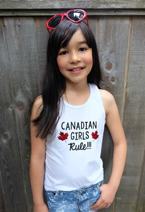 Canadian Girl Svg Hand Lettered Happy Canada Day Canada Cute Design Canada Day T Shirt Canada
