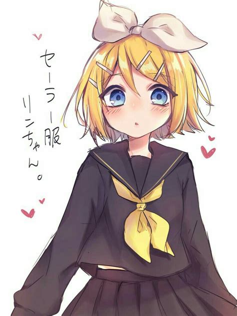 Pin By Vicky Chan On Kagaminelen♡rin Vocaloid Characters Kawaii