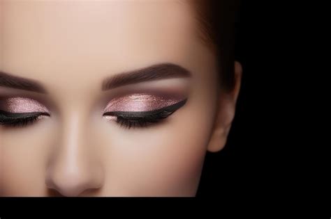 Premium Ai Image Makeup Artist Applies Eye Shadow Beautiful Woman