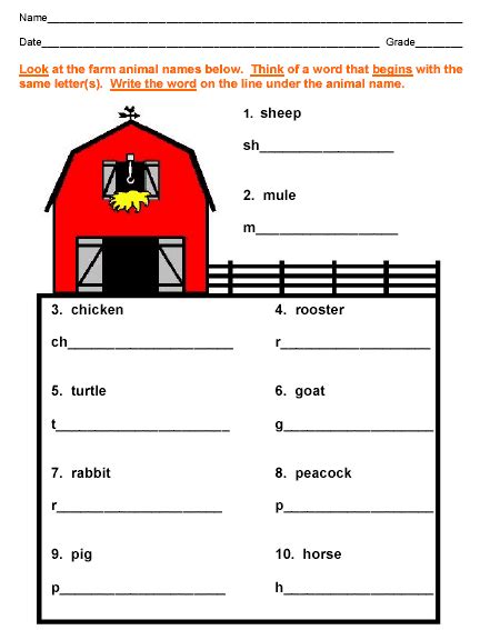 List of questions to practise for grade 3 gese trinity exams according to language functions. Farm Animals Theme Workbook Sample