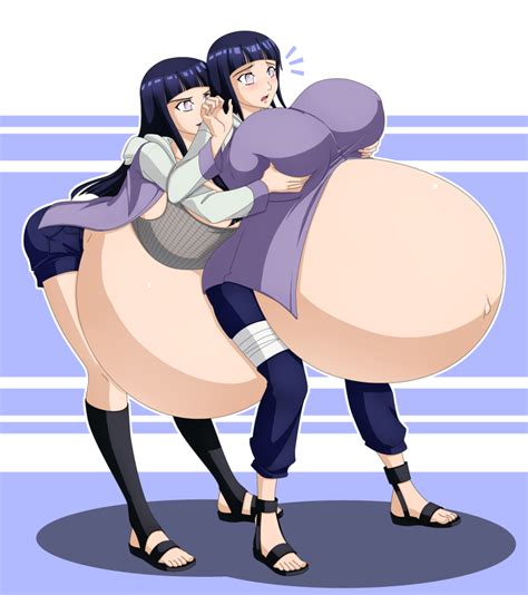 Rule 34 2girls Belly Big Belly Big Breasts Boruto Naruto Next Generations Breast Grab Breasts