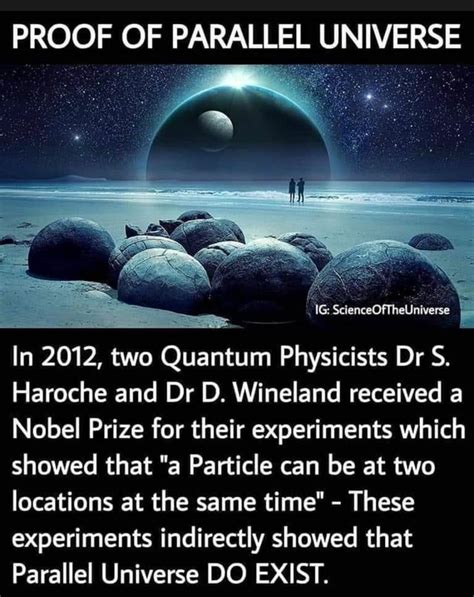 proof of parallel universe in 2012 two quantum physicists dr s haroche and dr d wineland