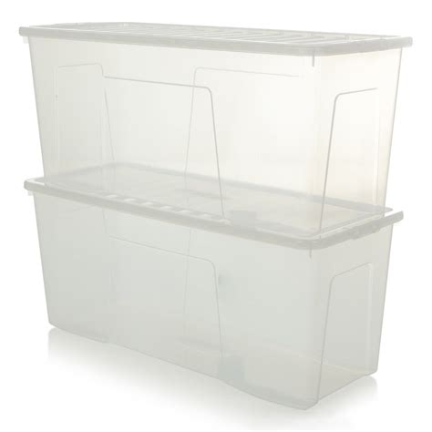Consider plastic storage totes with wheels to store items like camping gear and to easily haul them to your campsite. Buy Extra Large Long 1m Plastic Storage Box Ideal for ...