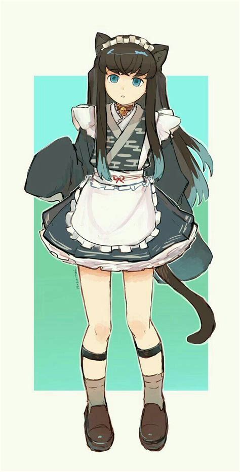 Kimetsu No Yaiba Fanart Hà Trụ Maid Outfit Anime Cute Anime