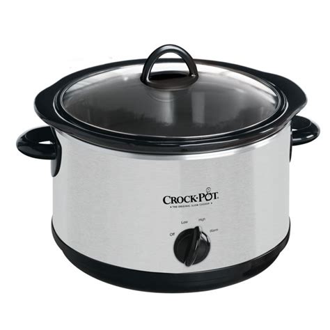 Crock Pot The Original Slow Cooker 5 Quart Stainless Steel Scr500 Sp
