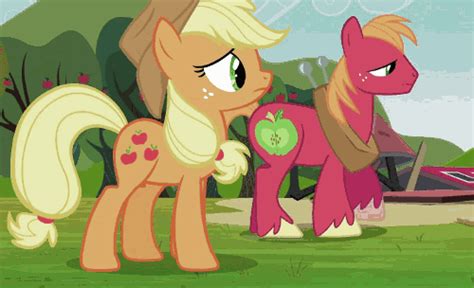 158532 Safe Screencap Applejack Big Macintosh Earth Pony Pony