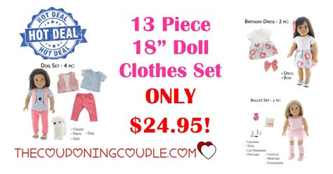 hot 13 piece 18 inch doll clothes set only 24 95 18 inch doll clothes doll clothes 18