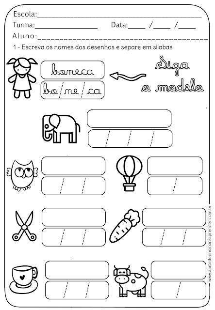 Atividade Pronta Separa O De S Labas Preschool Writing Numbers