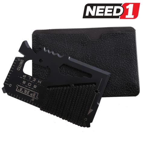 2 X Edc 16 In 1 Wallet Size Outdoor Multifunction Tools Au