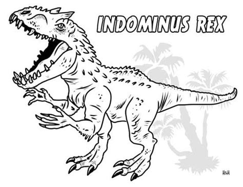 Indominus Rex Coloring Pages Coloring Pages