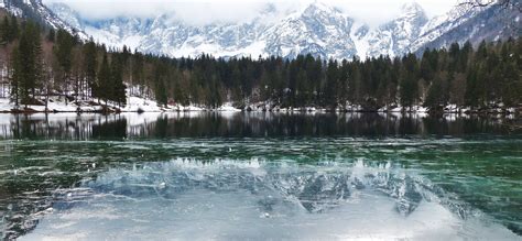 Winter Am Lago Di Fusine Klagenfurt