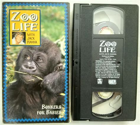 Zoo Life With Jack Hanna Flippin Out And Bonkers For Babies Vhs Lot Of