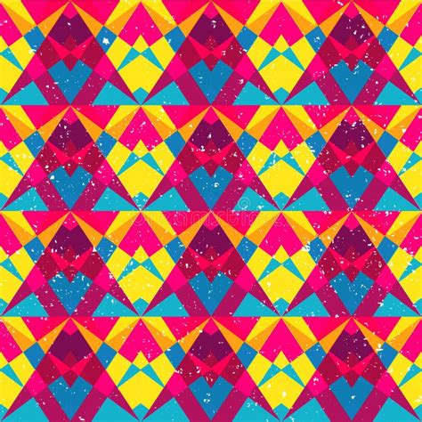 Psychedelic Wave Seamless Pattern Stock Vector Illustration Of