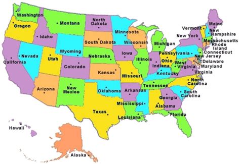 This page lists the state capitals for the 50 us states. 50 States Map With Capitals | Printable Map
