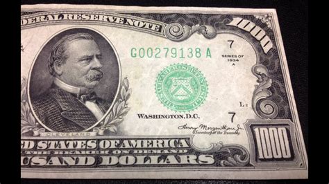 Big Money Acquisition Heres What This Amazing 1000 Bill Looks Like