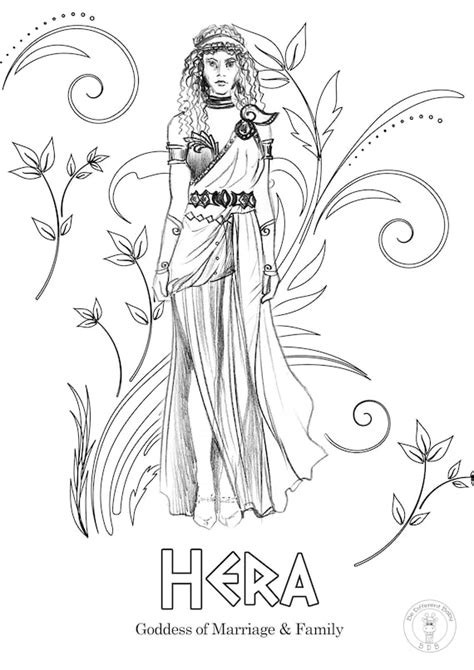 Greek Gods And Goddesses Coloring Pages
