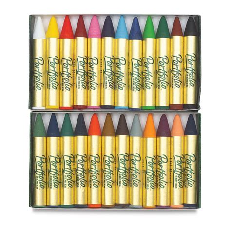 Portfolio Water Soluble Oil Pastels 24 Colors Artist And Craftsman Supply
