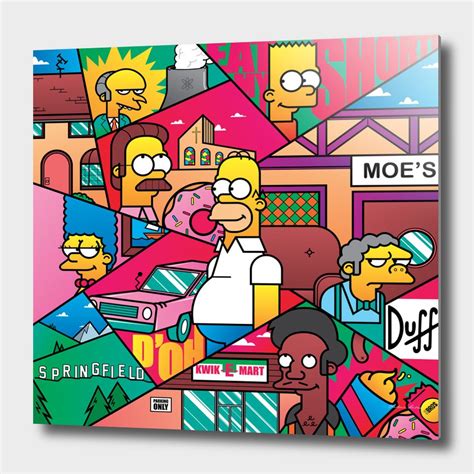 Thesimpsons Aluminum Print By 2bros Creative Limited Edition From