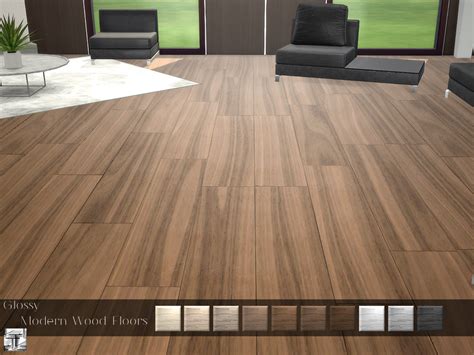 The Sims Resource Glossy Modern Wood Floor