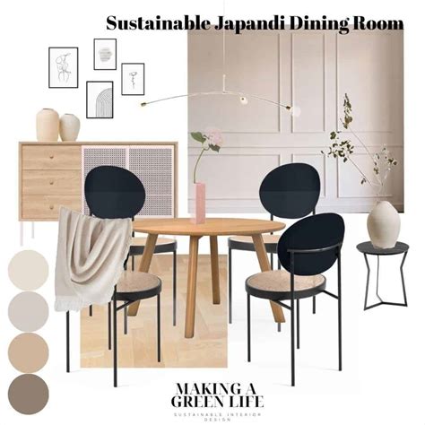 Sustainable Japandi Dining Room Making A Green Life