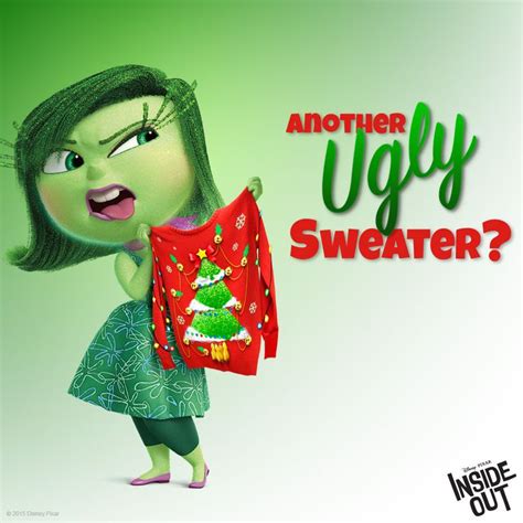 Disgust Gets Another Ugly Christmas Sweater In Inside Out Inside Out Characters Movie Inside