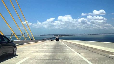 Bob Graham Sunshine Skyway Bridge Full Driving Tour In Tampa Bay Florida Youtube