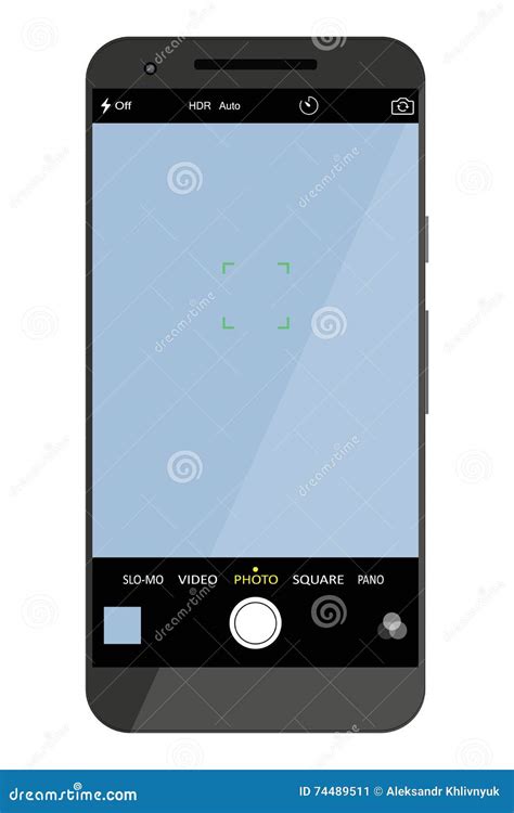 Smartphone Isolated On White Background Stock Illustration
