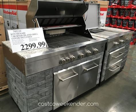 They are cleaner than their charcoal burning cousins, avoiding the possible risk of food absorbing cancer causing carcinogens. KitchenAid Seven Burner Outdoor Island Gas Grill (model ...
