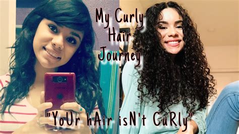My Curly Hair Journey My Hair Transition From Wavy To Curly Youtube