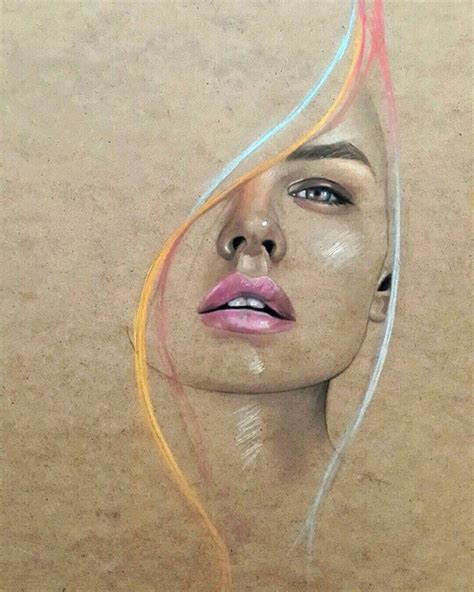 Portrait Drawing Colored Pencil