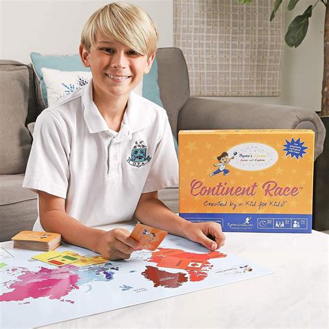 Buy Continent Race Geography Learning Educational Game For Kids 7 Years