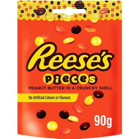 Reeses Pieces Peanut Butter Candy In A Crunchy Shell 90g Compare