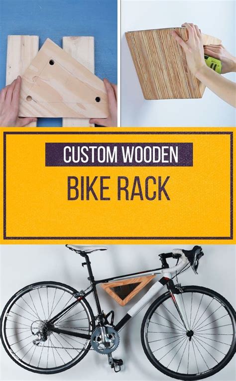 | this simple to make bike wall hanger features a storage shelf perfect for keys, sunglasses. This DIY Wooden Bike Rack Will Look Gorgeous On Your Wall ...