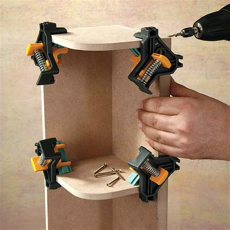 90 degree right angle clip clamps frame corner holders woodworking hand. 90 Degree Right Angle Clamp